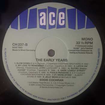 LP Eddie Cochran: The Early Years