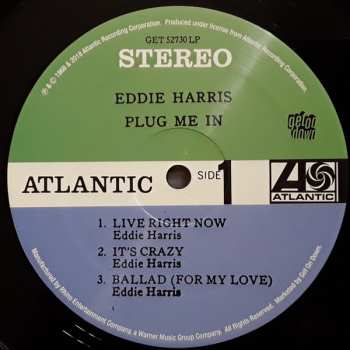 LP Eddie Harris: Plug Me In