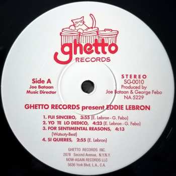 LP Eddie Lebron: Ghetto Records Presents.... Eddie Lebron