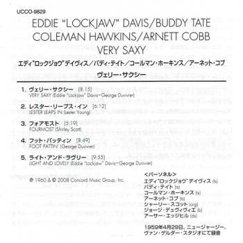 CD Coleman Hawkins: Very Saxy LTD