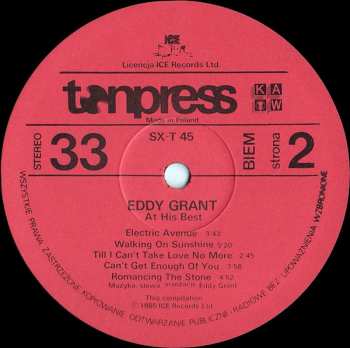 LP Eddy Grant: At His Best