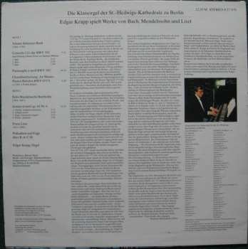 LP Johann Sebastian Bach: Die Klais-Orgel Der St. Hedwigs-Kathedrale Zu Berlin (Edgar Krapp Spielt Werke Von Bach, Mendelssohn Und Liszt)