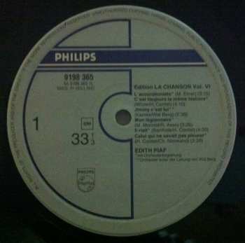 LP Edith Piaf: Edition La Chanson - Edith Piaf / Vol. VI