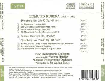 CD Sir Adrian Boult: Symphony No 2 • Symphony No 7 • Festival Overture
