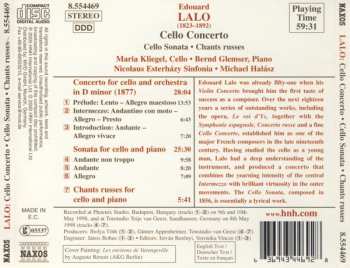CD Édouard Lalo: Cello Concerto In D Minor • Cello Sonata • Chants Russes