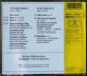 CD Edvard Grieg: Peer Gynt Suites • Holberg Suite / Finlandia • Valse Triste