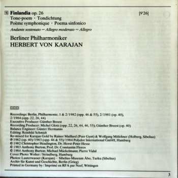 CD Edvard Grieg: Peer Gynt Suites • Holberg Suite / Finlandia • Valse Triste