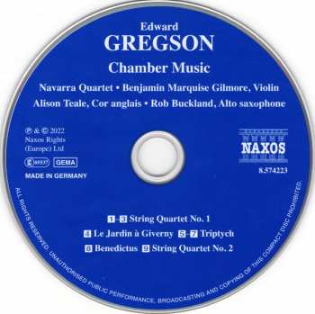 CD Edward Gregson: Chamber Music