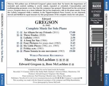 CD Edward Gregson: Complete Music For Solo Piano
