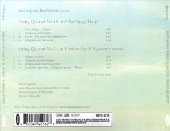 CD Ludwig van Beethoven: String Quartet No. 10 Op. 74 'Harp'; String Quartet No. 11 Op. 95 'Quartetto Serioso'