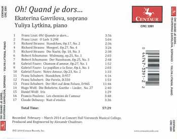 CD Ekaterina Gavrilova: Oh! Quand Je Dors...