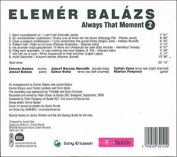 CD Elemér Balázs: Always That Moment 2