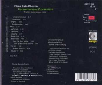 CD Elena Kats-Chernin: Unceremonious Processions