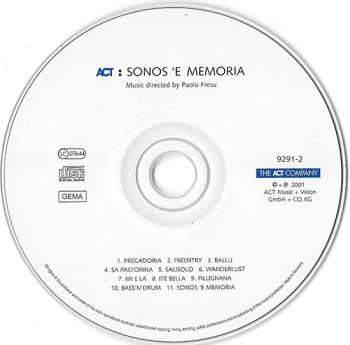 CD Paolo Fresu: Sonos 'E Memoria