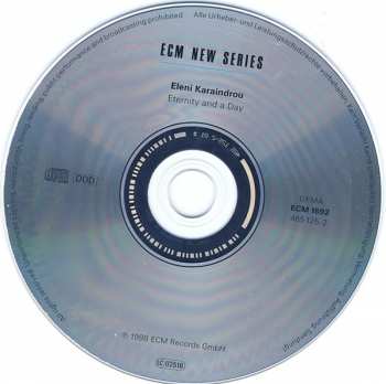 CD Eleni Karaindrou: Eternity And A Day