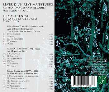 CD Pyotr Ilyich Tchaikovsky: Rêver D’Un Rêve Majestueux (For Piano 4-Hands)