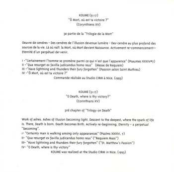 3CD Eliane Radigue: Trilogie De La Mort