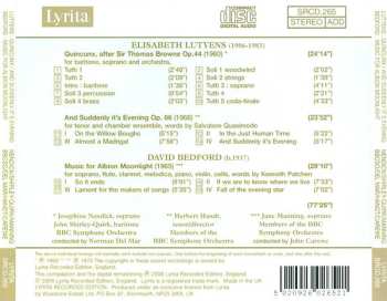 CD David Bedford: Quincunx / And Suddenly It's Evening / Music For Albion Moonlight