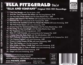 CD Ella Fitzgerald: Ella And Company (Vol.4 Original 1943-1951 Recordings)