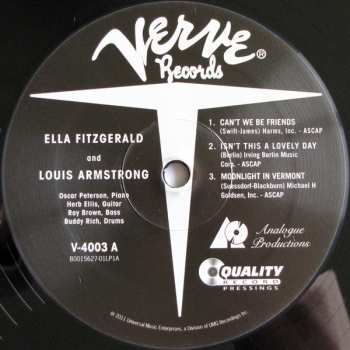 2LP Louis Armstrong: Ella And Louis