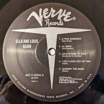 2LP Louis Armstrong: Ella And Louis Again
