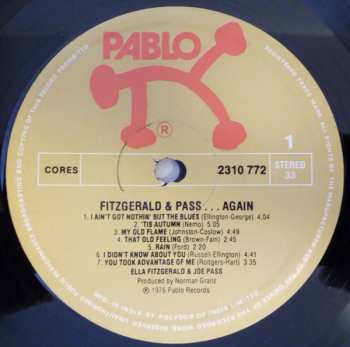 LP Ella Fitzgerald: Fitzgerald & Pass...Again