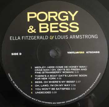 2LP Louis Armstrong: Porgy & Bess LTD