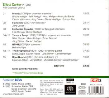 SACD Elliott Carter: Happy Birthday, Elliott Carter! - New Chamber Works
