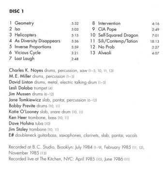 3CD Elliott Sharp: The Age Of Carbon
