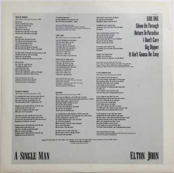 LP Elton John: A Single Man
