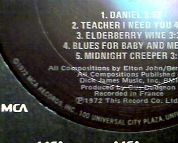 LP Elton John: Don't Shoot Me I'm Only The Piano Player