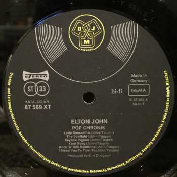 2LP Elton John: Pop Chronik