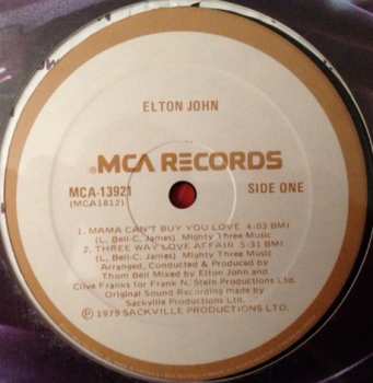 LP Elton John: The Thom Bell Sessions