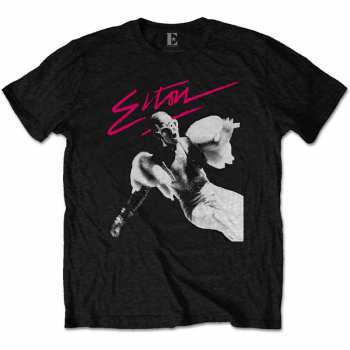 Merch Elton John: T-shirt Pink Brush 