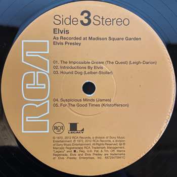 2LP Elvis Presley: Elvis as Recorded at Madison Square Garden (40th Anniversary Edition)