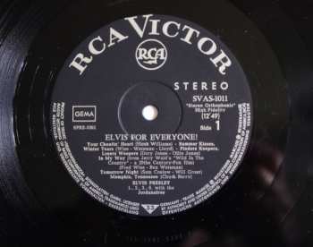 LP Elvis Presley: Elvis For Everyone!
