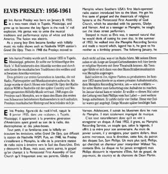 CD Elvis Presley: Elvis Presley: 1956-1961