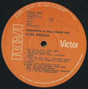 4LP/Box Set Elvis Presley: Worldwide 50 Gold Award Hits