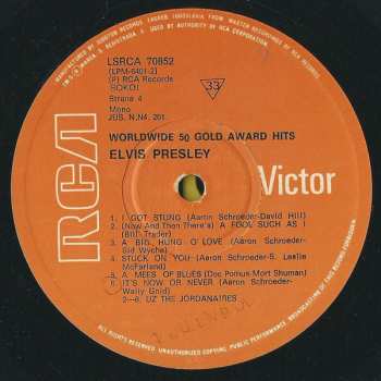 4LP/Box Set Elvis Presley: Worldwide 50 Gold Award Hits