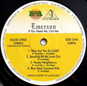 LP Emerson: If You Need Me, Call Me