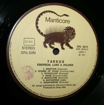 LP Emerson, Lake & Palmer: Tarkus