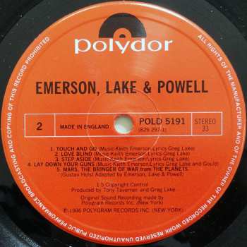 LP Emerson, Lake & Powell: Emerson Lake & Powell