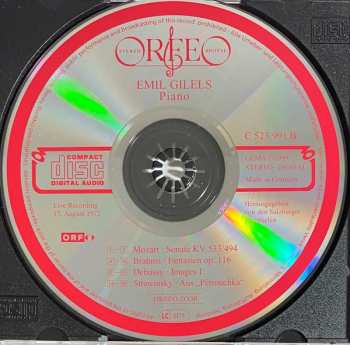 CD Emil Gilels: Mozart Brahms Debussy Strawinsky