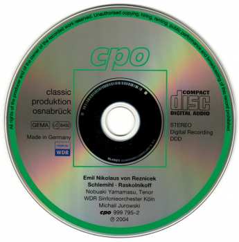 CD WDR Sinfonieorchester Köln: Schlemihl