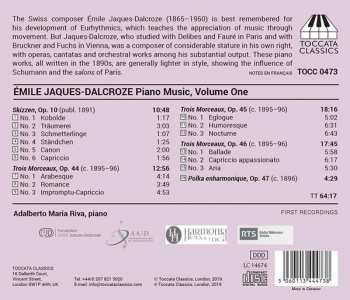 CD Adalberto Maria Riva: Piano Music, Volume One