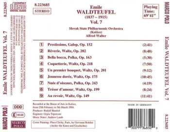 CD Slovak State Philharmonic Orchestra, Košice: The Best Of Emile Waldteufel Vol. 7