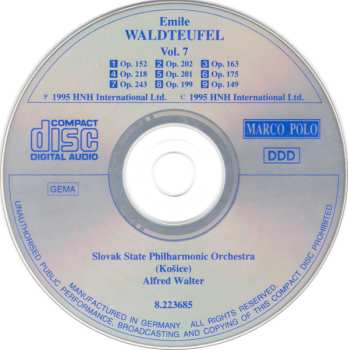 CD Slovak State Philharmonic Orchestra, Košice: The Best Of Emile Waldteufel Vol. 7
