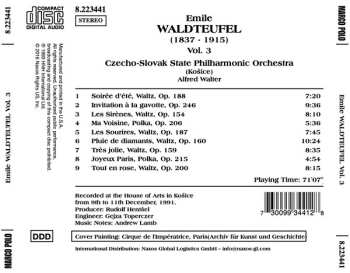 CD Slovak State Philharmonic Orchestra, Košice: The Best Of Emile Waldteufel Vol. 3