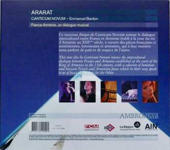 CD Canticum Novum: Ararat, France-Arménie, Un Dialogue Musical