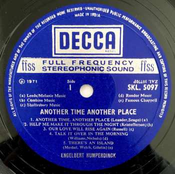 LP Engelbert Humperdinck: Another Time, Another Place